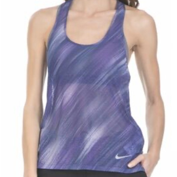 NIKE DRI-FIT Size M Womens Scoop Neck Lightweight Athletic Racer Back Top - Picture 1 of 6